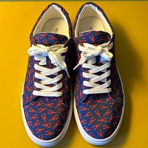Nick Graham Lobster Larry Navy Low Top Sneakers Size Men’s 10.5 Summer Beach